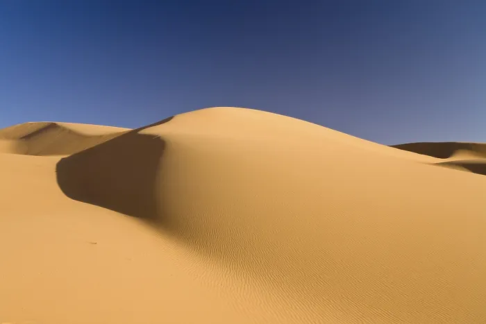 Gerahmter Druck : Dünen im libyschen Wüstensand. Gerahmter Druck : Dünen im libyschen Wüstensand.