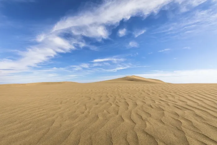 Gerahmter Druck : Sand in den Dünen von Maspalomas Gerahmter Druck : Sand in den Dünen von Maspalomas