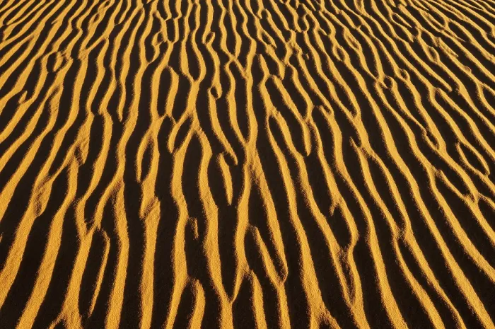 Gerahmter Druck : Sandmuster auf einer Düne, im Tehak-Region. Gerahmter Druck : Sandmuster auf einer Düne, im Tehak-Region.