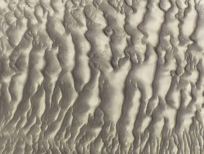 Gerahmter Druck : Sandmuster im Namib-Dschungel Gerahmter Druck : Sandmuster im Namib-Dschungel