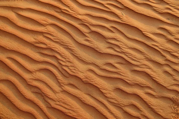 Gerahmter Druck : Sandwellen, Struktur auf einer Dünen. Gerahmter Druck : Sandwellen, Struktur auf einer Dünen.