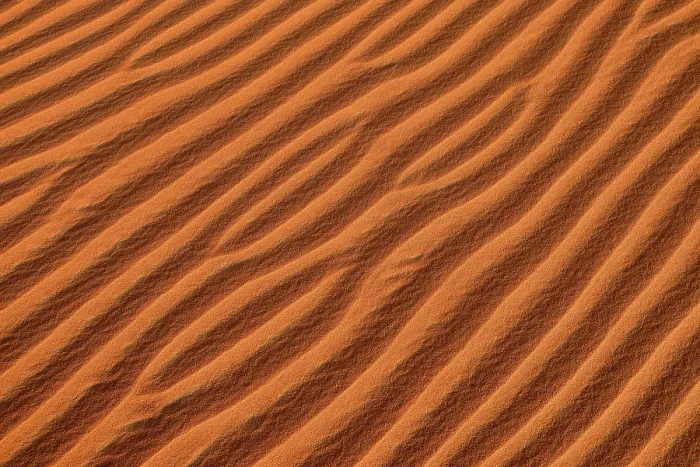Gerahmter Druck : Sandwellen, Struktur auf einer Sanddüne. Gerahmter Druck : Sandwellen, Struktur auf einer Sanddüne.