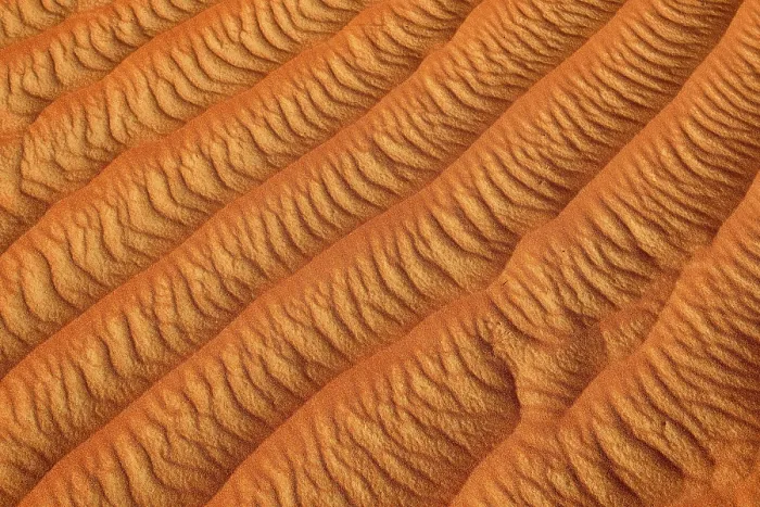 Gerahmter Druck : Sandwellen, Textur auf einer Dünen. Gerahmter Druck : Sandwellen, Textur auf einer Dünen.