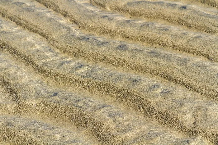 Gerahmter Druck : Sandstrukturen, Hintergrund, Textur. Gerahmter Druck : Sandstrukturen, Hintergrund, Textur.