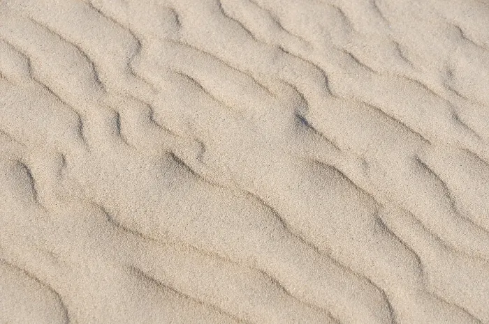 Gerahmter Druck : Sand mit wellenförmigen Mustern, Norderney Gerahmter Druck : Sand mit wellenförmigen Mustern, Norderney