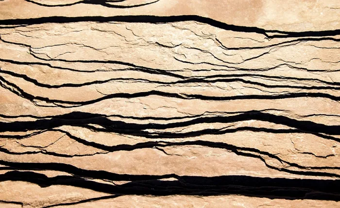 Gerahmter Druck : Sandsteinfelsen, Struktur, Detail Gerahmter Druck : Sandsteinfelsen, Struktur, Detail