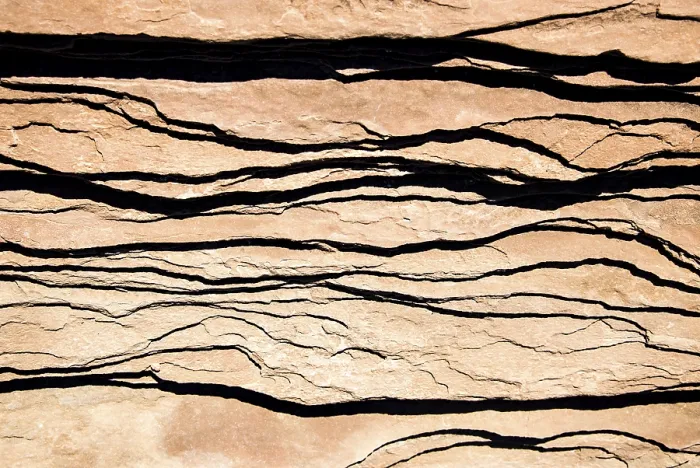 Gerahmter Druck : Sandsteinfelsen, Struktur, Detail Gerahmter Druck : Sandsteinfelsen, Struktur, Detail