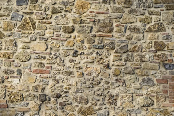 Gerahmter Druck : Kalksteinmauer, Steinmauer, Textur. Gerahmter Druck : Kalksteinmauer, Steinmauer, Textur.