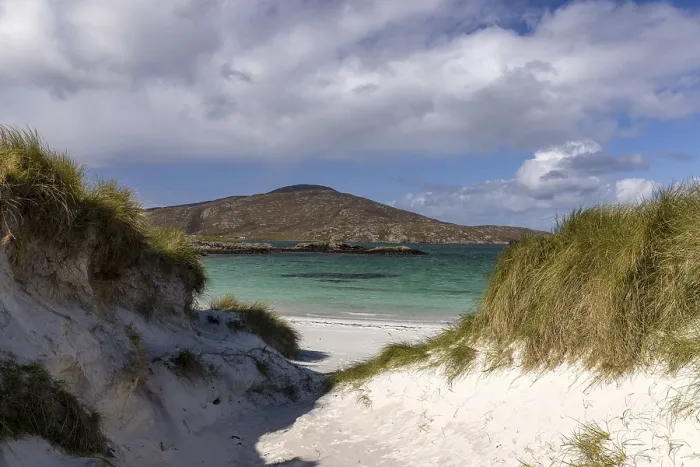 Gerahmter Druck : Sandstrand in der Meerenge. Gerahmter Druck : Sandstrand in der Meerenge.