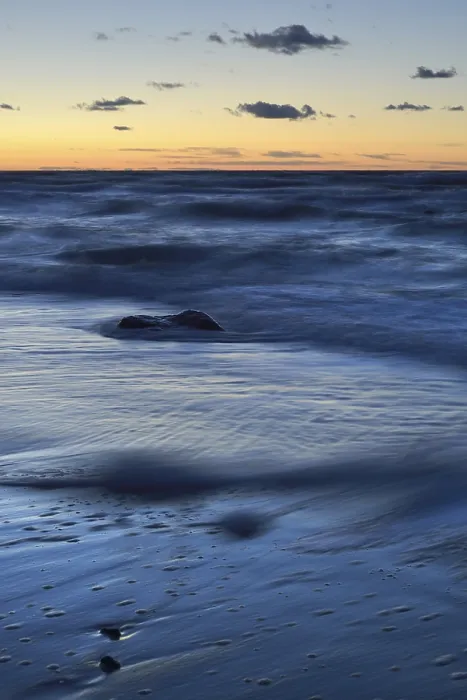 Gerahmter Druck : Sandstrand in der Abendbeleuchtung. Gerahmter Druck : Sandstrand in der Abendbeleuchtung.