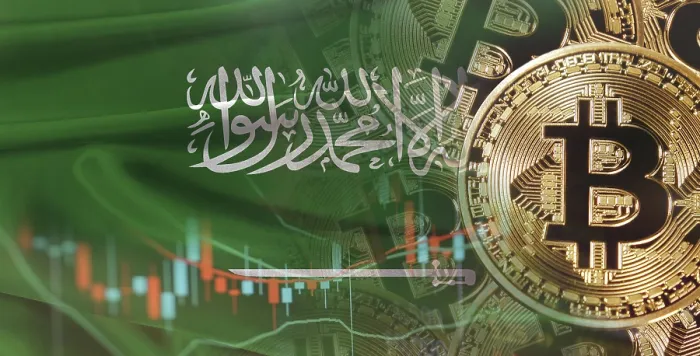 Gerahmter Druck : Saudi-Flag mit Bitcoins im Hintergrund. Gerahmter Druck : Saudi-Flag mit Bitcoins im Hintergrund.