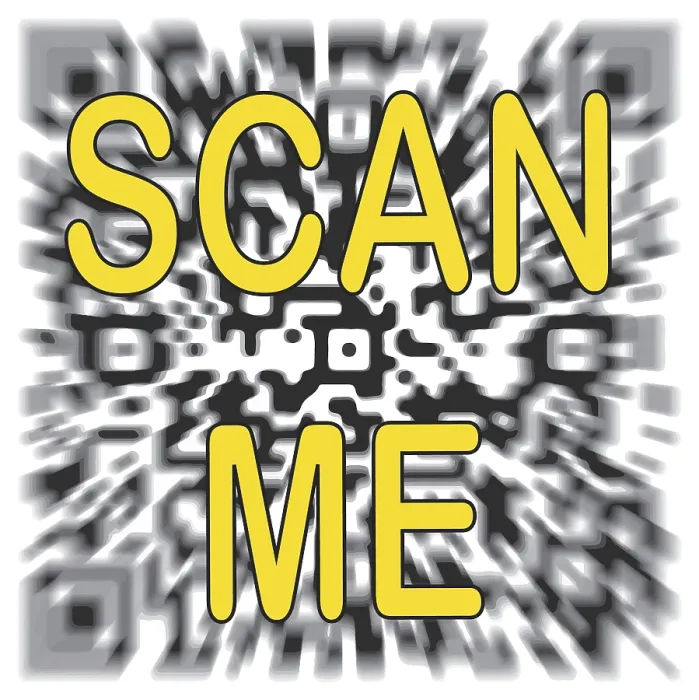 Gerahmter Druck : Scannen von QR-Code-Abstraktion. Gerahmter Druck : Scannen von QR-Code-Abstraktion.