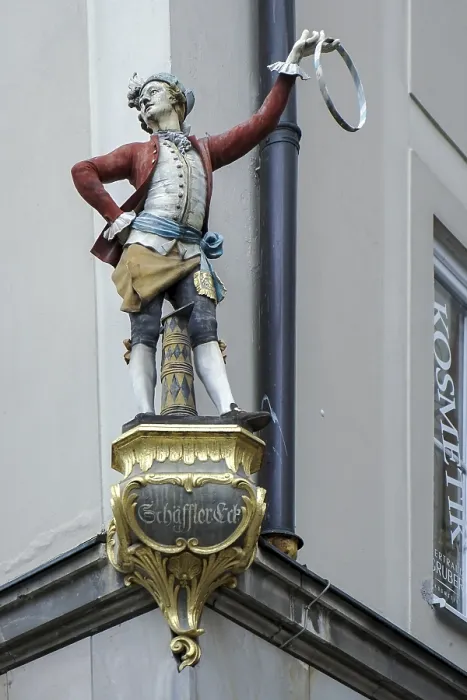 Gerahmter Druck : Denkmal des Schafflers in München Gerahmter Druck : Denkmal des Schafflers in München