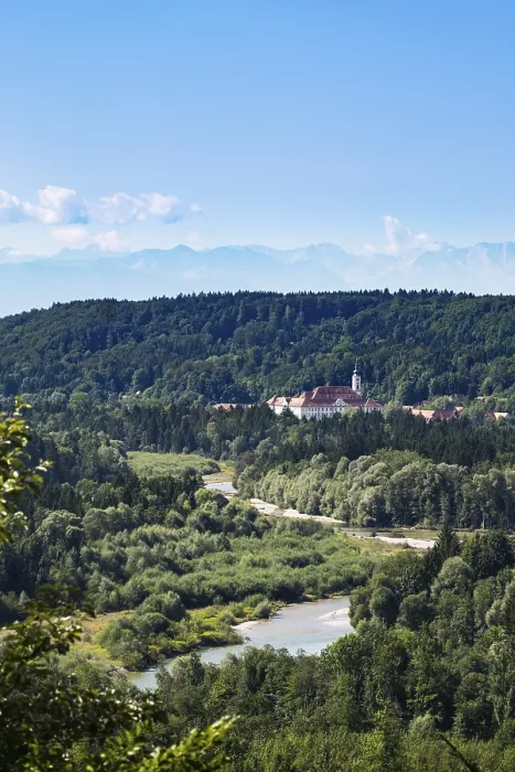 Gerahmter Druck : Kloster Schäftlarn im Isartal Gerahmter Druck : Kloster Schäftlarn im Isartal