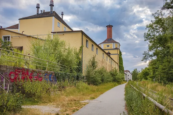 Gerahmter Druck : Schiffmühlgasse in Passau Gerahmter Druck : Schiffmühlgasse in Passau