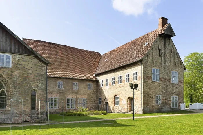 Gerahmter Druck : Ehemalige Schleswiger Kloster, später Armenstift.