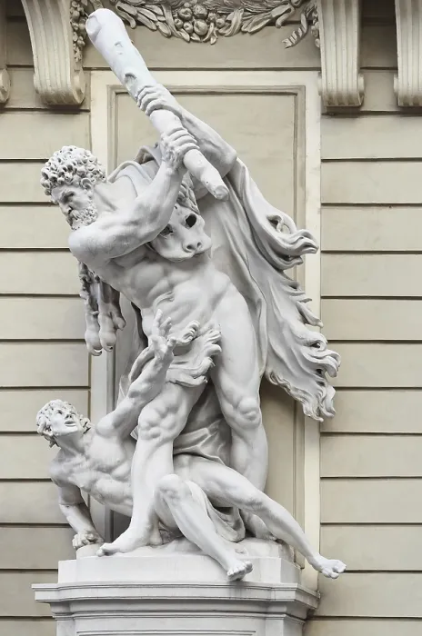 Gerahmter Druck : Skulpturale Komposition - Hercules und Busiris. Gerahmter Druck : Skulpturale Komposition - Hercules und Busiris.