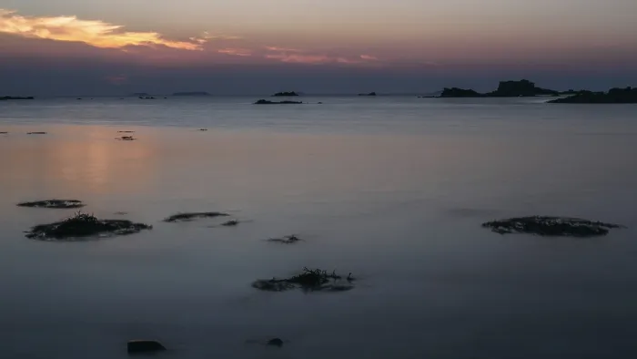 Gerahmter Druck : Meer am Abendlicht. Gerahmter Druck : Meer am Abendlicht.