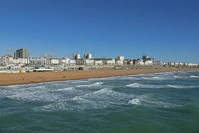 Gerahmter Druck : Brighton Seafront, Ost Sussex, England Gerahmter Druck : Brighton Seafront, Ost Sussex, England