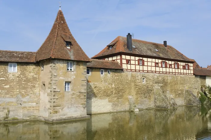 Gerahmter Druck : Seeweihermauer, Stadtumwallung Gerahmter Druck : Seeweihermauer, Stadtumwallung