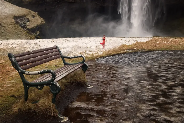Gerahmter Druck : Seljalandsfoss ein beeindruckender Wasserfall Gerahmter Druck : Seljalandsfoss ein beeindruckender Wasserfall