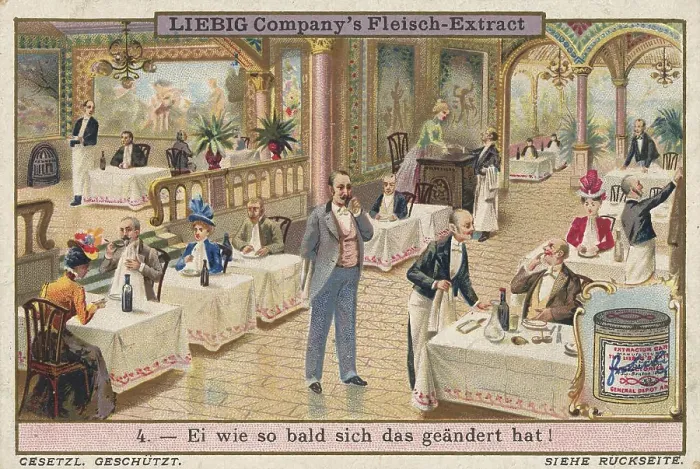 Gerahmter Druck : Ein Belle Epoque-Restaurant. Gerahmter Druck : Ein Belle Epoque-Restaurant.