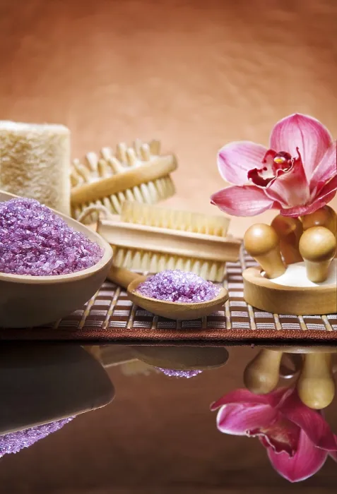Gerahmter Druck : Einstellung für Aromatherapie. Gerahmter Druck : Einstellung für Aromatherapie.