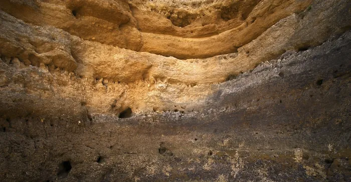 Gerahmter Druck : Kalkschalenkalk, geologische Gesteinsschichten