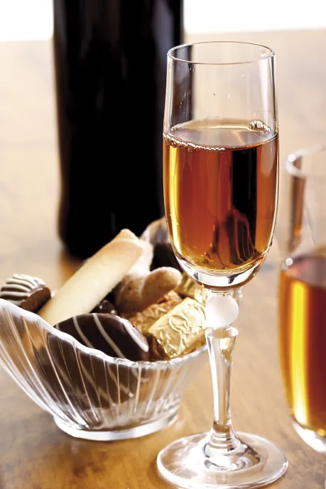 Gerahmter Druck : Sherry und Kekse Gerahmter Druck : Sherry und Kekse