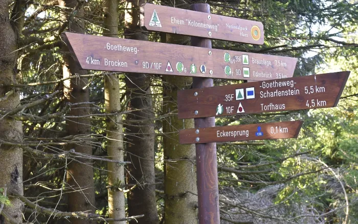 Gerahmter Druck : Schilder im Harzgebirge Gerahmter Druck : Schilder im Harzgebirge
