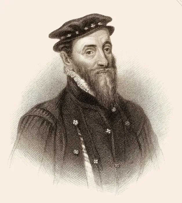 Gerahmter Druck : Herr Thomas Gresham der Ältere Gerahmter Druck : Herr Thomas Gresham der Ältere