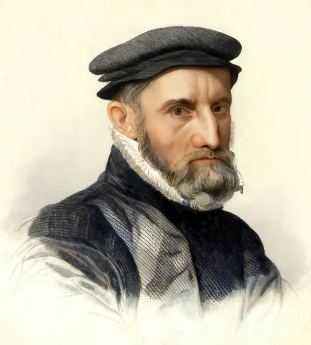Gerahmter Druck : Sir Thomas Gresham der Ältere, 1519-1579 Gerahmter Druck : Sir Thomas Gresham der Ältere, 1519-1579