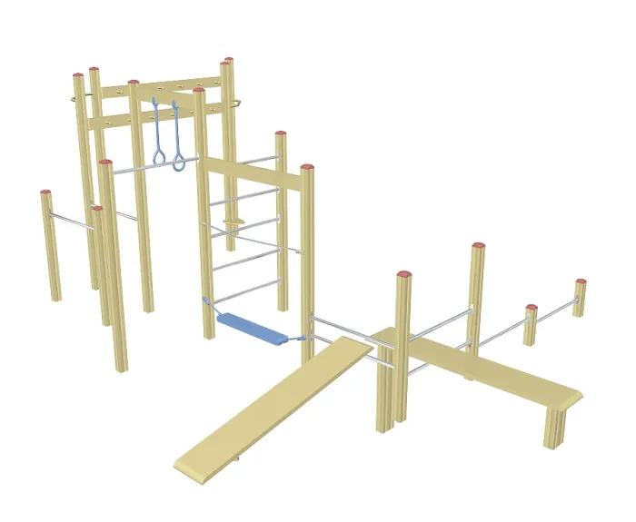 Gerahmter Druck : Sit-up- und Pull-up-Bars, 3D-Illustration. Gerahmter Druck : Sit-up- und Pull-up-Bars, 3D-Illustration.