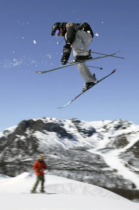 Gerahmter Druck : Ski-Springen Gerahmter Druck : Ski-Springen