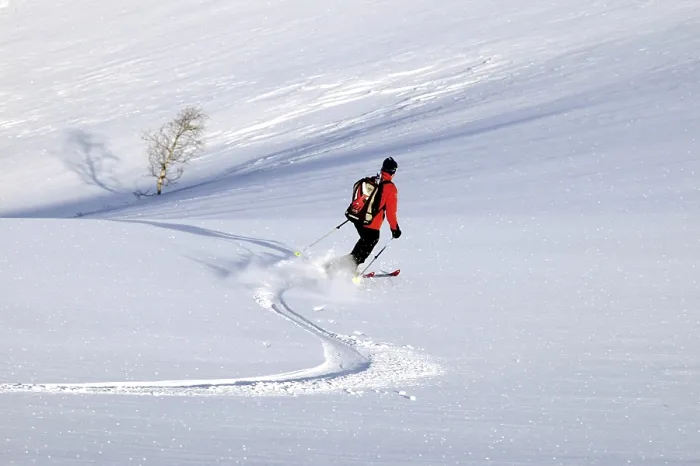 Gerahmter Druck : Skifahren in Norwegen Gerahmter Druck : Skifahren in Norwegen