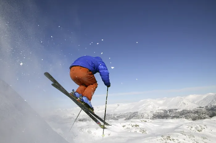Gerahmter Druck : Skifahren in Norwegen Gerahmter Druck : Skifahren in Norwegen