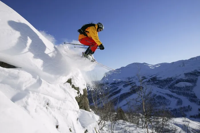 Gerahmter Druck : Skifahren in Norwegen Gerahmter Druck : Skifahren in Norwegen