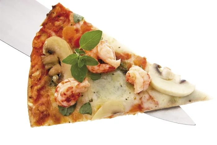 Gerahmter Druck : Stück Pizza Gerahmter Druck : Stück Pizza