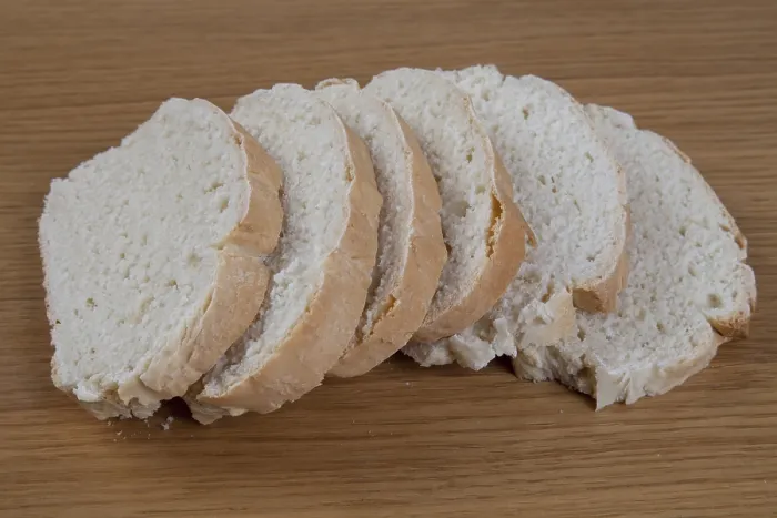 Gerahmter Druck : Scheiben weißer Brot Gerahmter Druck : Scheiben weißer Brot