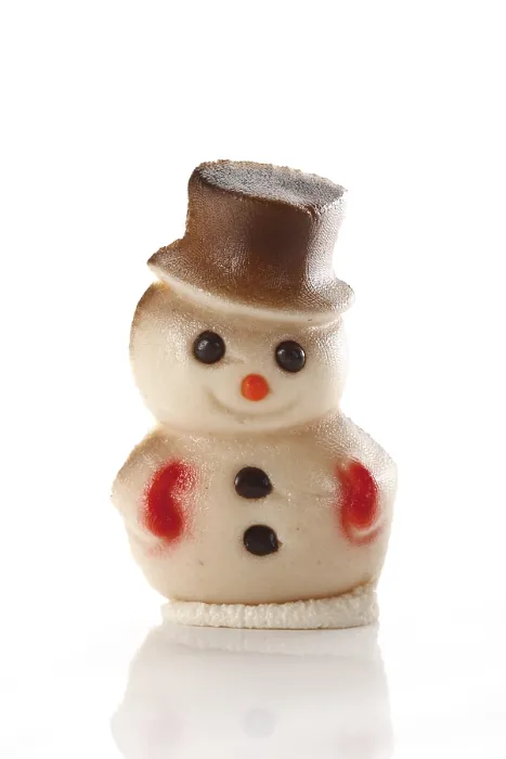Gerahmter Druck : Kleiner Marzipanschneemann. Gerahmter Druck : Kleiner Marzipanschneemann.