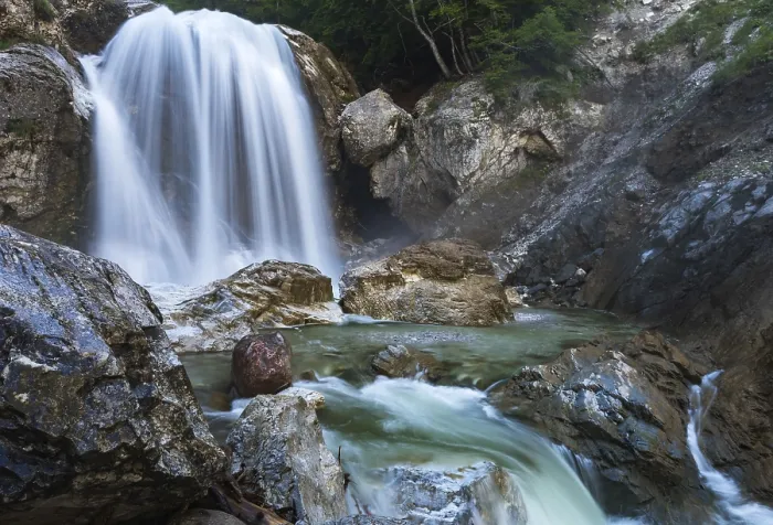 Gerahmter Druck : Kleiner Wasserfall, Garnitzenklamm Gerahmter Druck : Kleiner Wasserfall, Garnitzenklamm