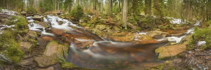 Gerahmter Druck : Kleiner Wasserfall, Kalte Bode, Harz. Gerahmter Druck : Kleiner Wasserfall, Kalte Bode, Harz.