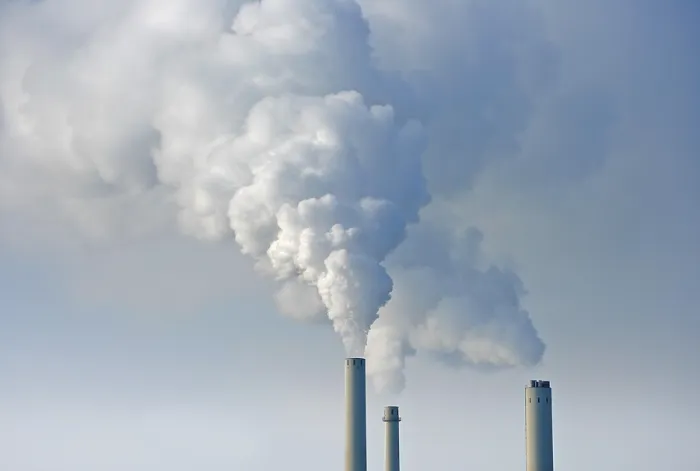 Gerahmter Druck : Smokestacks Gerahmter Druck : Smokestacks