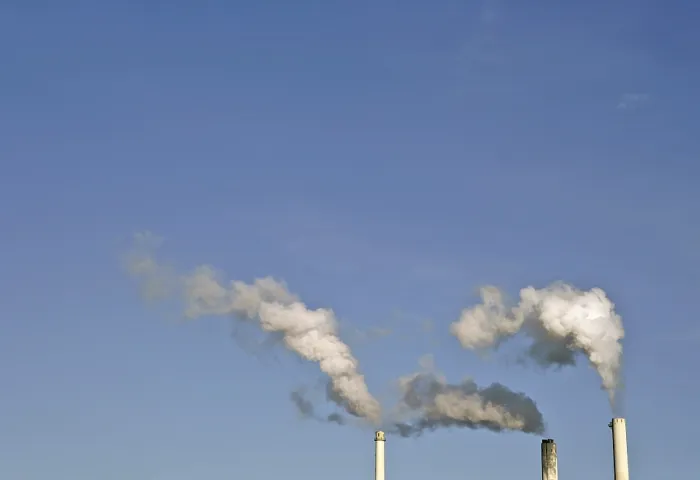 Gerahmter Druck : Smokestacks Gerahmter Druck : Smokestacks