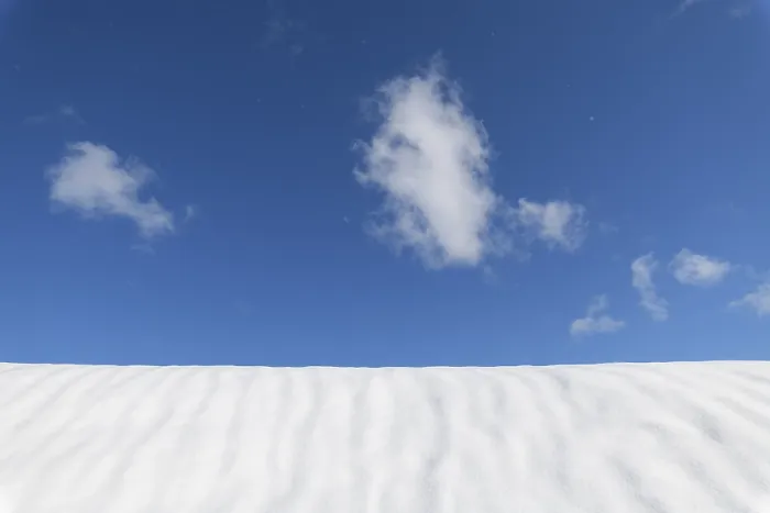 Gerahmter Druck : Schneedecke mit Himmel und Wolke. Gerahmter Druck : Schneedecke mit Himmel und Wolke.