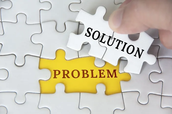 Gerahmter Druck : Lösung zu einem Problemtext auf ein Puzzle. Gerahmter Druck : Lösung zu einem Problemtext auf ein Puzzle.
