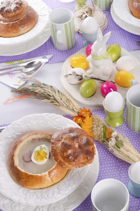 Gerahmter Druck : Sauerteig-Suppe Gerahmter Druck : Sauerteig-Suppe