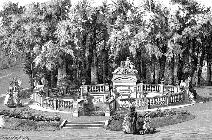 Gerahmter Druck : Die Quelle des Donau, in Donaueschingen Gerahmter Druck : Die Quelle des Donau, in Donaueschingen
