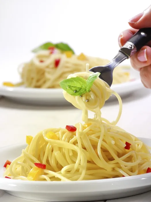 Gerahmter Druck : Spaghetti mit Gabel Gerahmter Druck : Spaghetti mit Gabel