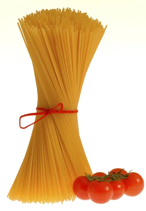 Gerahmter Druck : Spaghetti mit Tomaten Gerahmter Druck : Spaghetti mit Tomaten